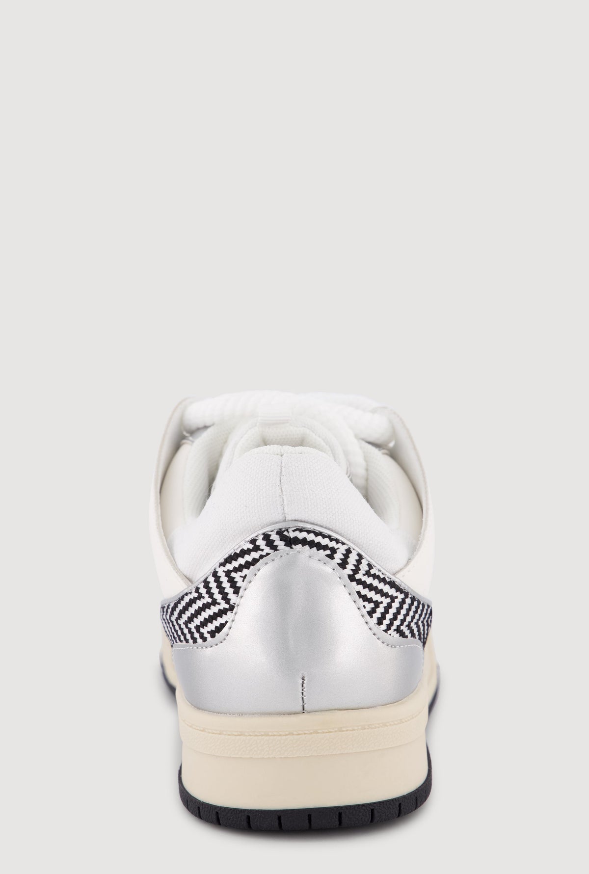 Chevron Color Blocked Lace Up Sneakers