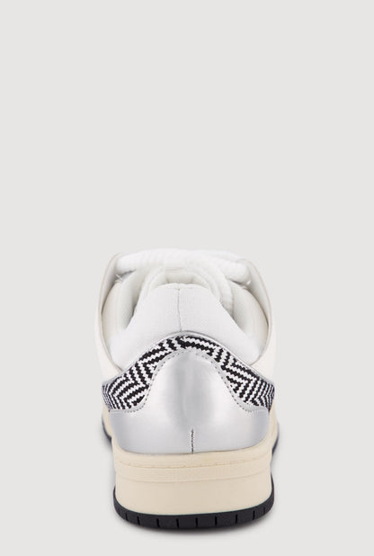 Chevron Color Blocked Lace Up Sneakers