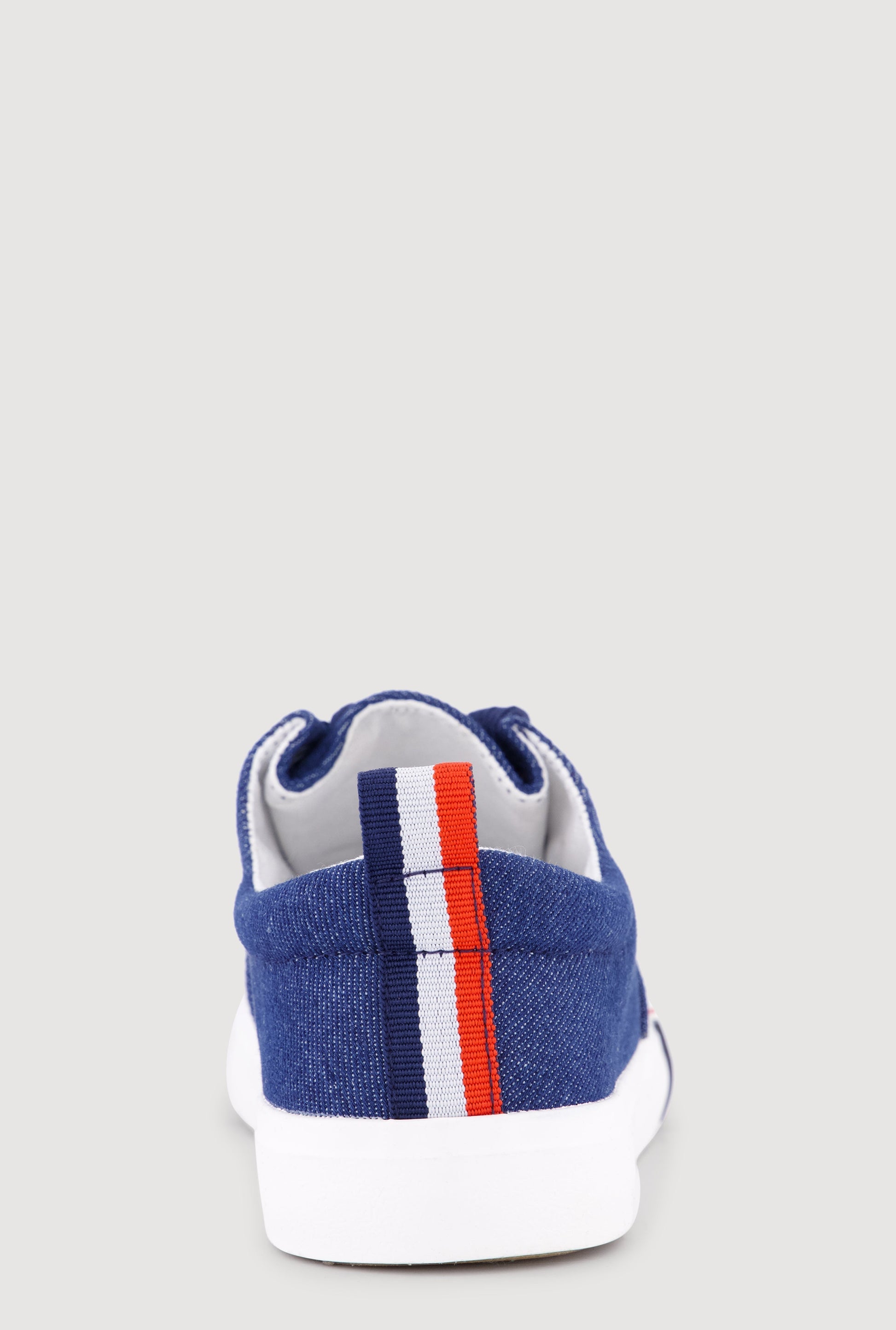 Stripe Detail Canvas Low Top Sneakers